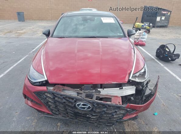 KMHL44J21PA303362 2023 HYUNDAI SONATA Red Սալոնի հետևի տեսք