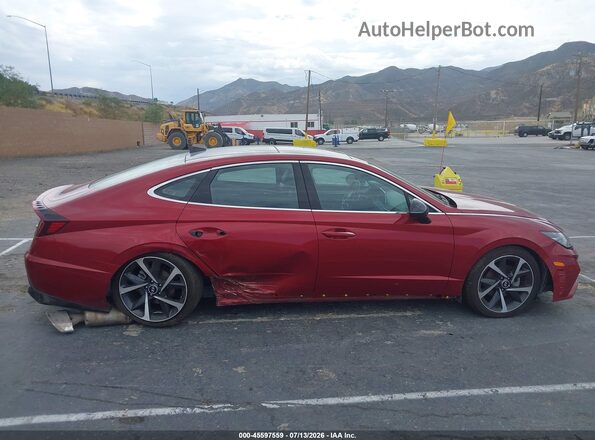 KMHL44J21PA303362 2023 HYUNDAI SONATA Red Սալոնի 360 աստիճան տեսք