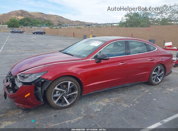 KMHL44J21PA303362 2023 HYUNDAI SONATA Red 
