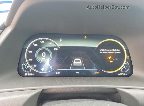 KMHL44J21PA310425 2023 HYUNDAI SONATA Charcoal ხელსაწყოთა პანელის ხედი