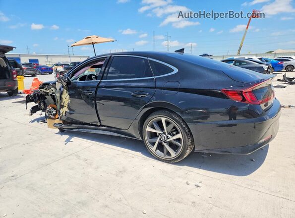 KMHL44J21PA326950 2023 HYUNDAI SONATA Black Հետևի ձախ