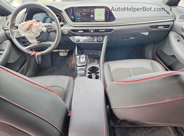 KMHL44J23PA272129 2023 HYUNDAI SONATA Black Dashboard view