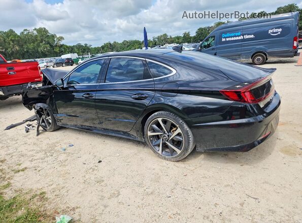 KMHL44J23PA272129 2023 HYUNDAI SONATA Black Rear left