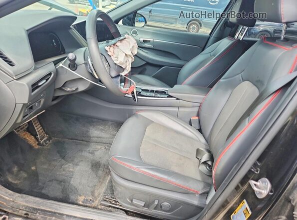 KMHL44J23PA272129 2023 HYUNDAI SONATA Black Front interior view
