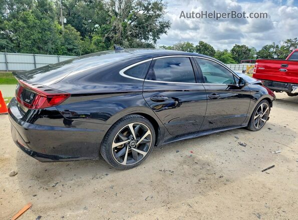 KMHL44J23PA272129 2023 HYUNDAI SONATA Black Rear right