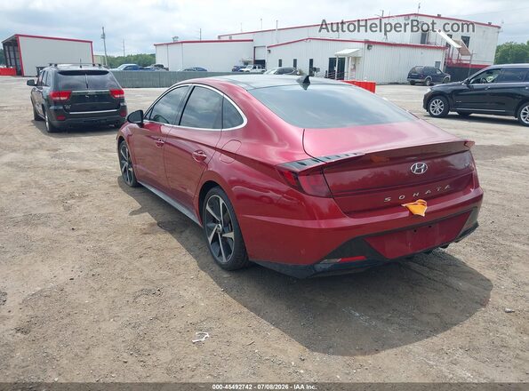 KMHL44J23PA272924 2023 HYUNDAI SONATA Красный Задняя левая четверть
