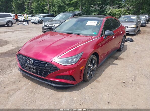 KMHL44J23PA272924 2023 HYUNDAI SONATA Красный Передняя левая четверть