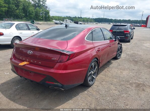KMHL44J23PA272924 2023 HYUNDAI SONATA Красный Задняя правая четверть