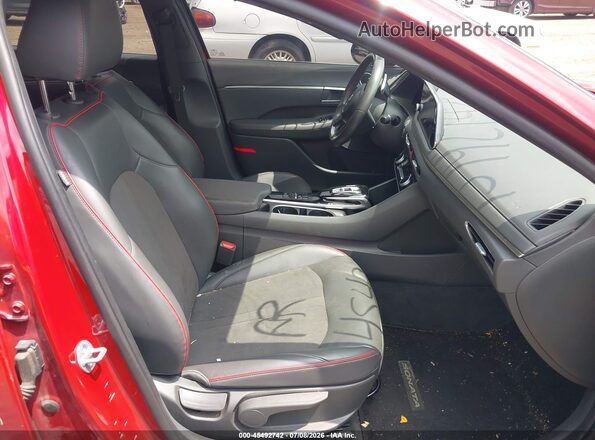 KMHL44J23PA272924 2023 HYUNDAI SONATA Красный Вид салона спереди