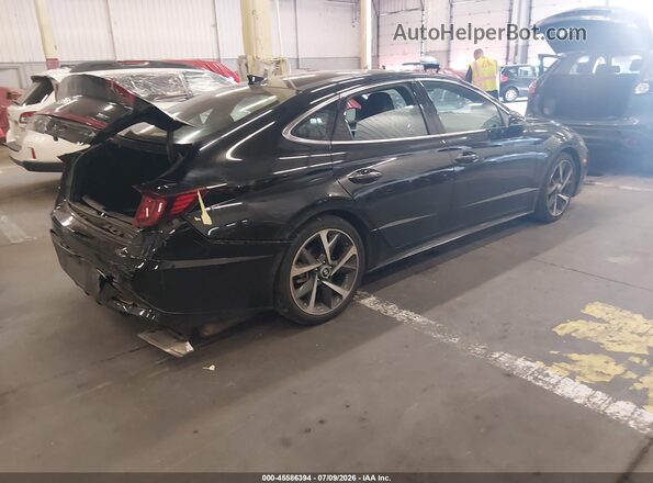 KMHL44J26PA287000 2023 HYUNDAI SONATA Black Rear right