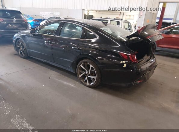 KMHL44J26PA287000 2023 HYUNDAI SONATA Black Rear left
