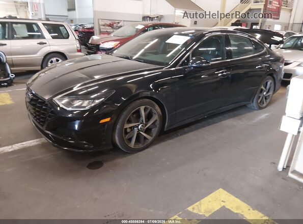 KMHL44J26PA287000 2023 HYUNDAI SONATA Black Front left