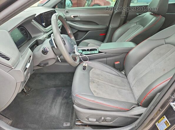 KMHL44J27NA223917 2022 HYUNDAI SONATA Серый Вид салона спереди