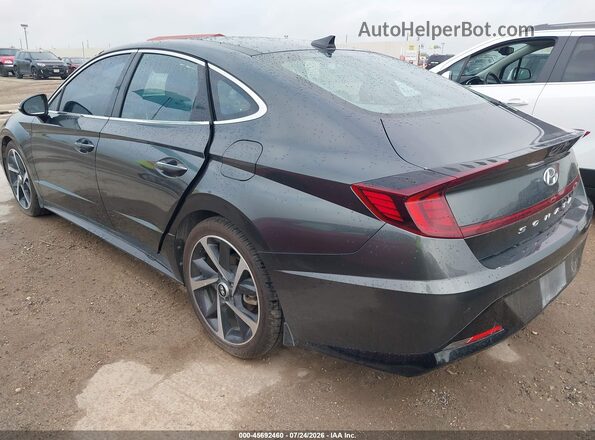 KMHL44J27NA224727 2022 HYUNDAI SONATA Gray Հետևի ձախ