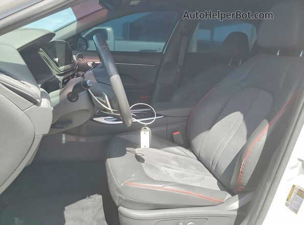 KMHL44J28NA240936 2022 HYUNDAI SONATA White Widok wnętrza z przodu