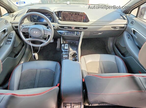 KMHL44J28PA292828 2023 HYUNDAI SONATA Silver წინა პანელის ხედი