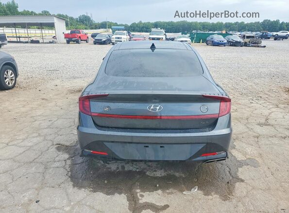KMHL44J2XNA225466 2022 HYUNDAI SONATA Black Rear view