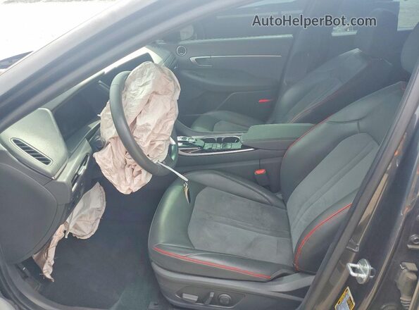 KMHL44J2XNA225466 2022 HYUNDAI SONATA Black Front interior view