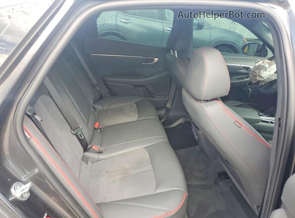 KMHL44J2XNA225466 2022 HYUNDAI SONATA Black Rear seats view