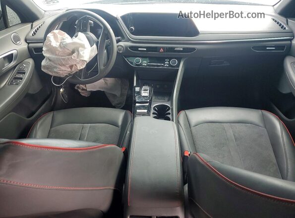 KMHL44J2XNA225466 2022 HYUNDAI SONATA Black Dashboard view