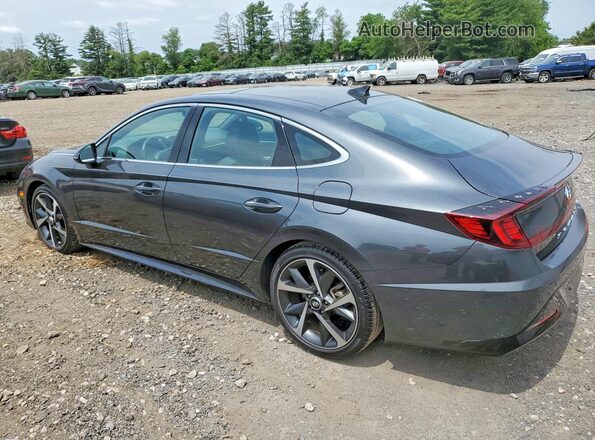 KMHL44J2XPA258311 2023 HYUNDAI SONATA Charcoal Հետևի ձախ