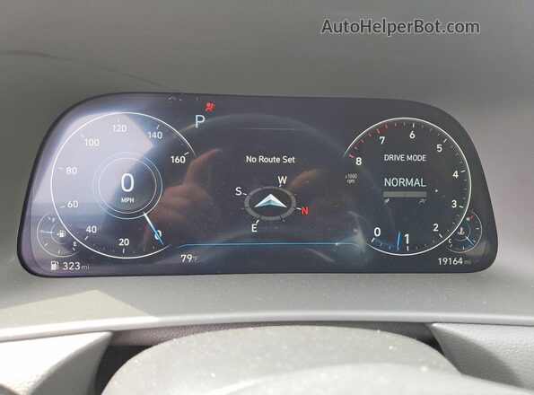 KMHL44J2XPA258311 2023 HYUNDAI SONATA Charcoal Սարքավորումների վահանակի տեսք
