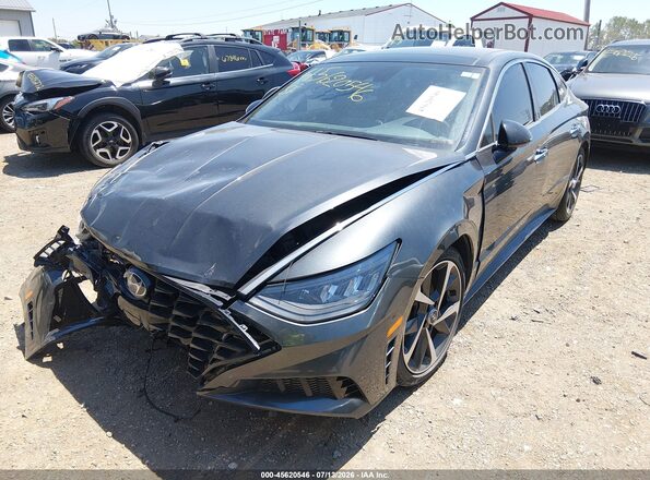 KMHL44J2XPA283869 2023 HYUNDAI SONATA Gray Front left