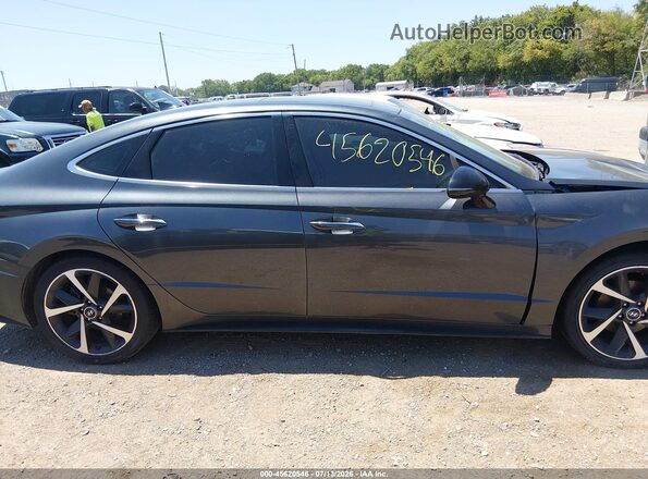 KMHL44J2XPA283869 2023 HYUNDAI SONATA Gray Rear interior view