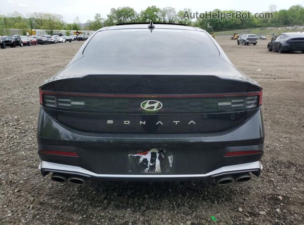 KMHL54JC1RA400280 2024 HYUNDAI SONATA Black Widok z tyłu