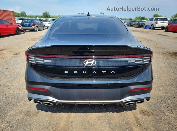 KMHL54JC2SA505769 2025 HYUNDAI SONATA Black Вид ззаду