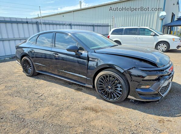 KMHL54JC2SA505769 2025 HYUNDAI SONATA Black Передня права чверть