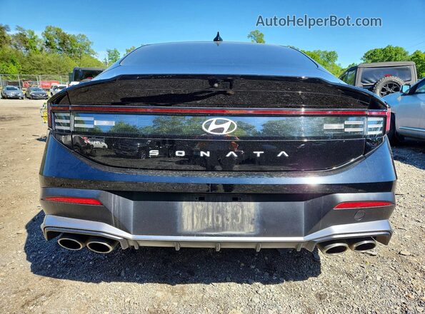 KMHL54JC3RA370571 2024 HYUNDAI SONATA Black Вид ззаду