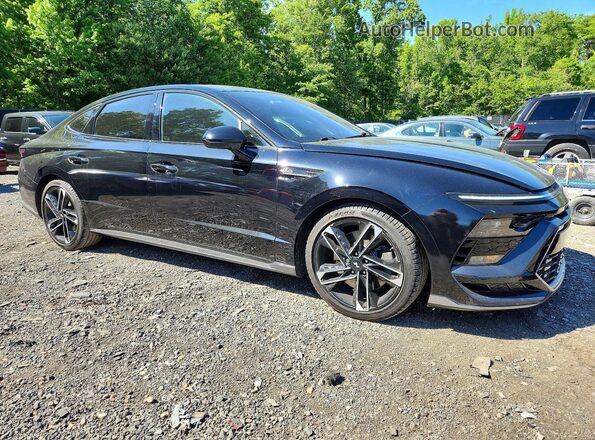 KMHL54JC3RA370571 2024 HYUNDAI SONATA Black Передня права чверть