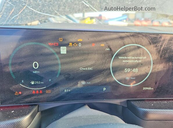 KMHL54JC7RA351456 2024 HYUNDAI SONATA Charcoal Vista del cuadro de instrumentos