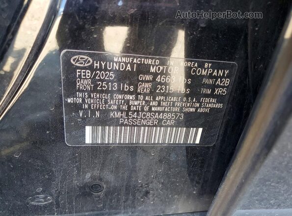 KMHL54JC8SA488573 2025 HYUNDAI SONATA Black Շարժիչի բաժամունքի տեսք