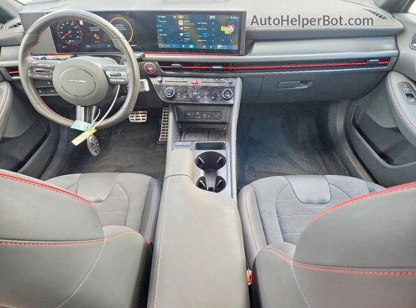 KMHL54JC9RA373913 2024 HYUNDAI SONATA Gray Dashboard view