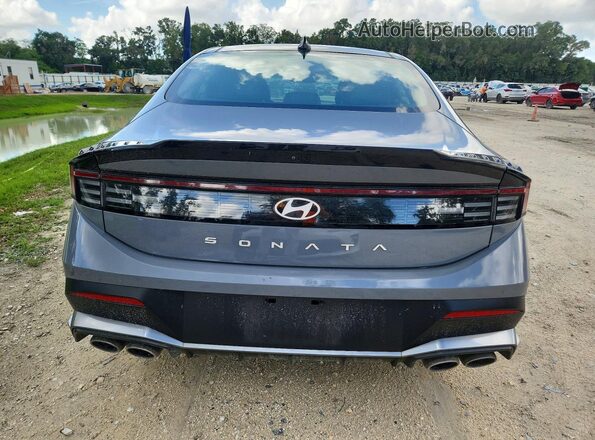 KMHL54JC9RA373913 2024 HYUNDAI SONATA Gray Rear view