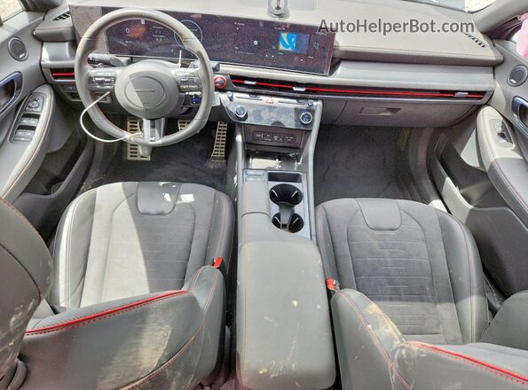 KMHL54JCXRA352858 2024 HYUNDAI SONATA Gray Առջևի վահանակի տեսք