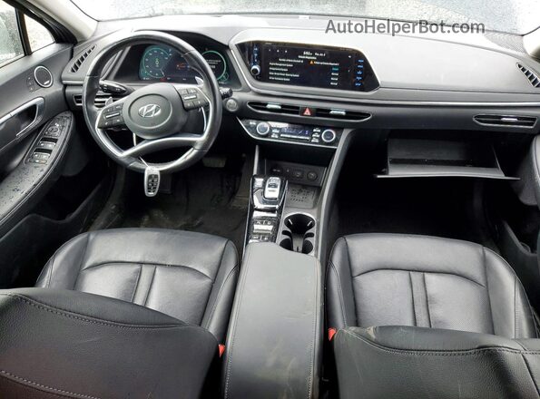 KMHL54JJ2PA080267 2023 HYUNDAI SONATA Синий Вид панели приборов