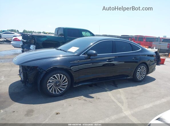 KMHL54JJ3RA091717 2024 HYUNDAI SONATA HYBRID Black Widok wnętrza 360 stopni