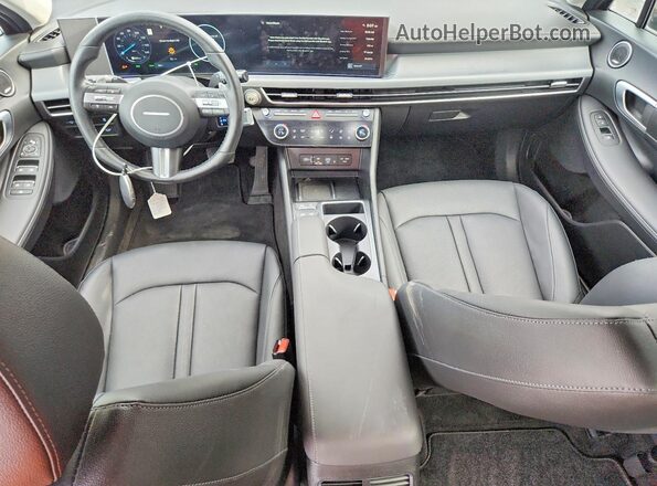 KMHL54JJ7SA124708 2025 HYUNDAI SONATA Black Widok deski rozdzielczej