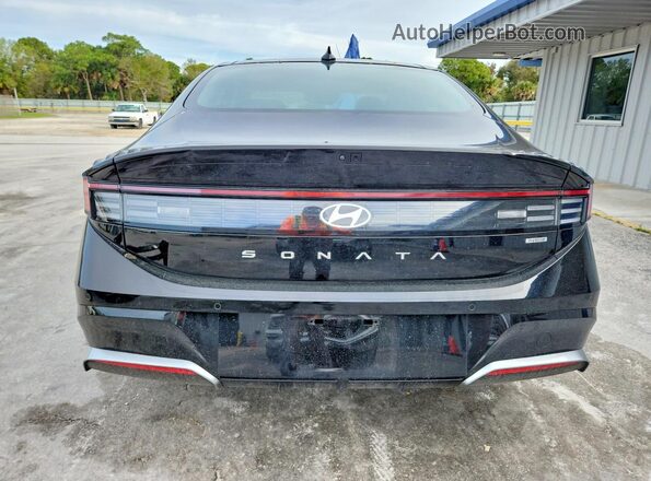 KMHL54JJ7SA124708 2025 HYUNDAI SONATA Black Widok z tyłu