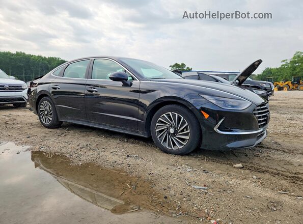 KMHL54JJ8MA034020 2021 HYUNDAI SONATA Черный Передняя правая четверть