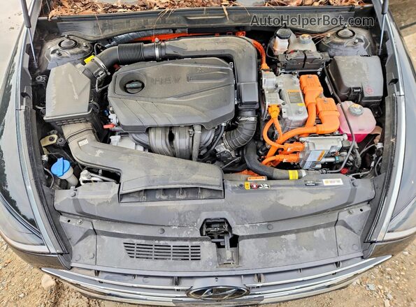 KMHL54JJ8MA034020 2021 HYUNDAI SONATA Черный Вид задней части салона