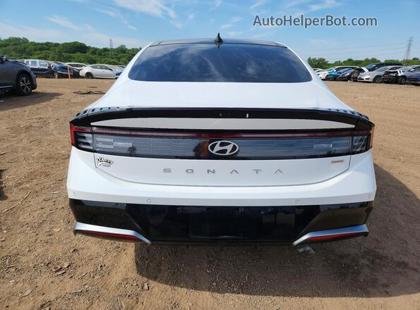 KMHL54JJ8SA112552 2025 HYUNDAI SONATA White Вид ззаду