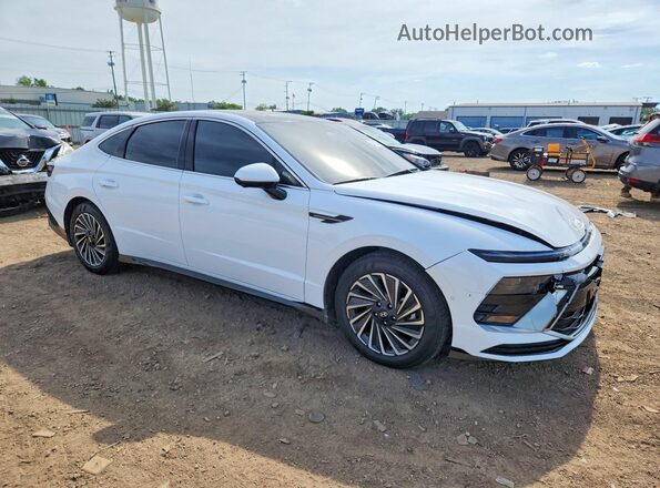 KMHL54JJ8SA112552 2025 HYUNDAI SONATA White Передня права чверть