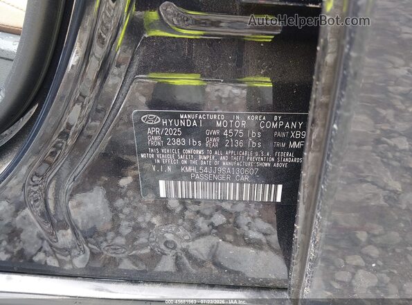 KMHL54JJ9SA130607 2025 HYUNDAI SONATA HYBRID Black Engine compartment view