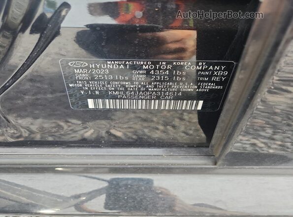 KMHL64JA0PA314614 2023 HYUNDAI SONATA Серый Вид подкапотного пространства