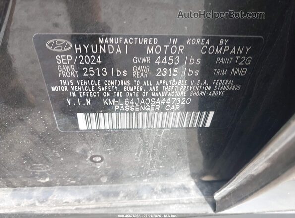 KMHL64JA0SA447320 2025 HYUNDAI SONATA Серый Вид подкапотного пространства