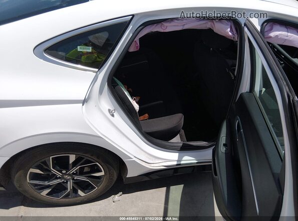 KMHL64JA0SA460861 2025 HYUNDAI SONATA White Vista de la etiqueta del VIN